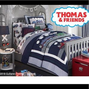 ISO pottery barn Thomas the Train quilt